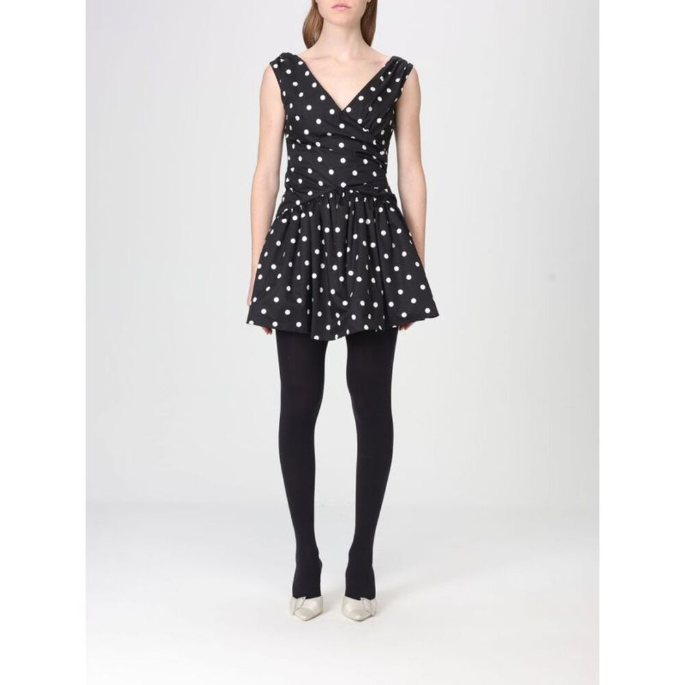 Self-Portrait Women Self-Portrait Polka Dot Cotton Full Skirt Dress